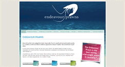 Desktop Screenshot of endeavourprawns.com.au